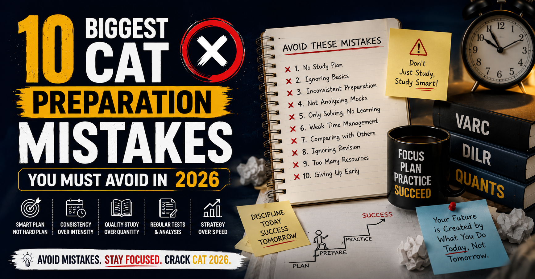 You are currently viewing 10 Biggest CAT Preparation Mistakes You Must Avoid in 2026